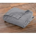 thumbnail image 6 of Chezmoi Collection Brussels 100% Belgian Flax Linen Throw Blanket for Couch, Bed, Super Soft Lightweight Cozy Breathable Pre-Washed Reversible Throw Blanket, Undyed Linen, 50" x 70", 6 of 11