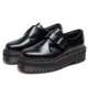 thumbnail image 1 of Zapatos de suela gruesa para mujer, mocasines con plataforma Oxfords, hebilla y Correa, punta redonda, 1 of 4