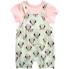 Disney Girls' Minnie Mouse 2 Piece Shortall Set (Baby Girls)