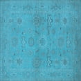 thumbnail image 1 of Ahgly Company Indoor Square Oriental Light Blue Traditional Area Rugs, 8' Square, 1 of 4