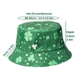 thumbnail image 4 of Alaiyaky St. Patrick's Day Bucket Hat Unisex Irish Sun Hat Foldable Shamrock Bucket Cap for St. Patty's Day Party, Parades, Travel, Outdoor, 4 of 5