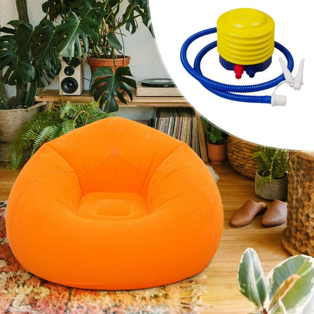 LSLJS Home Inflatable Lazy Football Sofa Person Sofa and Entertainment Stool, A Sofa