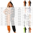 thumbnail image 3 of RFQWOVSR Adult Hooded Onesie Pajama with Print for Family Matching S, 3 of 5