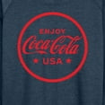 thumbnail image 3 of Coca-Cola - Enjoy Coca Cola USA  - Women's Lightweight French Terry Long Sleeve Shirt, 3 of 5