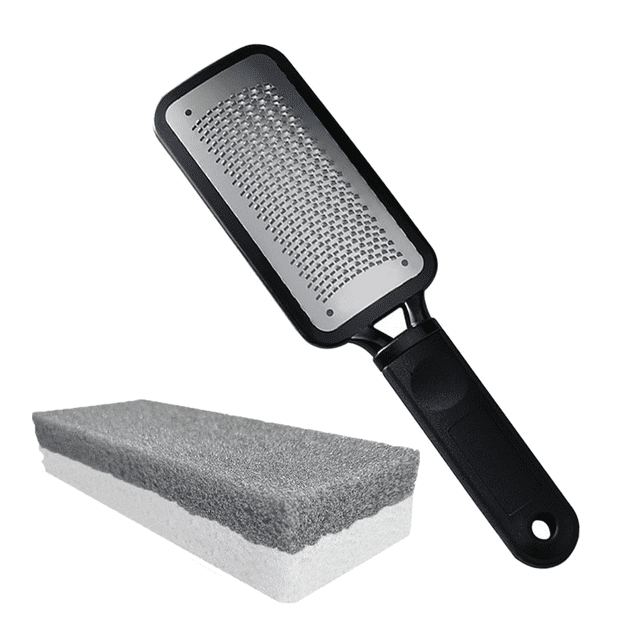 Kit de pedicura profesional para el cuidado de los pies, Lima para pies y piedra pómez 2 en 1 para eliminar callos de pies