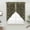 Dark Brown, variant on Sage Green Floral Boho Swag Valances for Windows, Kitchen Curtains 36 Inch Length 2 Panels Set, Ethnic Tribe Abstract Art Flower Short Curtains for Small Windows Rod Pocket Cafe Curtains 28"x36"
