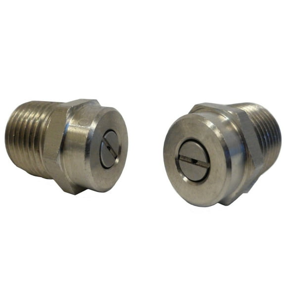 Versatile 1/4" Male NPT Surface Cleaner Nozzle with 25 Degree Spray Tip