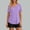 Purple, variant on Sentmoon Hiking Tops Women UPF 50 Cooling Work out Shirts Women Solid Color Short Sleeve V Neck Breathable Loose Fit Light Jackets for Women for Beach and Water Sports White XXL
