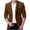 Coffee, variant on Miluxas Men Blazer Jacket formal Corduroy Casual Slim Suit Blazer Coat Jacket Wine 16-18(XL)