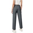 thumbnail image 7 of snilers Girls Boys Dress Pants Mid Waist Straight Leg Pants Kids Formal Trousers with Belt Loops Comfortable Uniform Pants with Pockets Size 7-16 Years, 7 of 7