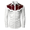 thumbnail image 4 of Gunia Boys Western Cowboy Shirts Long Sleeve Print Shirt Tops Casual Button Up Blouse Youth Tshirt Toddler Boys White 4-5 Years, 4 of 4