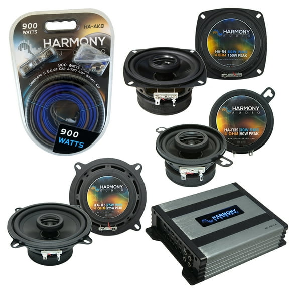 BMW 3 Series 1999-2001 Factory Speaker Upgrade Harmony Speakers & HA-A400.4 Amp