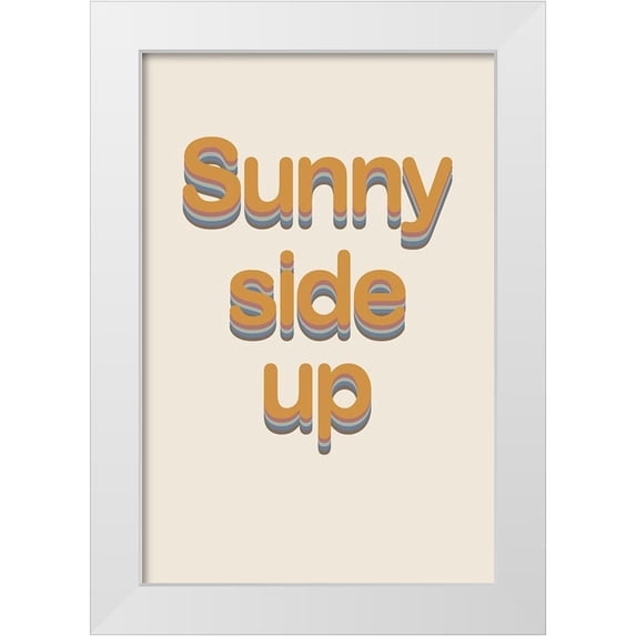 Murdock, Ramona 17x24 White Modern Wood Framed Museum Art Print Titled - Sunny Side Up No. 3