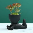 thumbnail image 5 of Cute Artificial Succulent - Mini Potted Desk Decor with Creative Human-Shaped Pots, Succulents for Office, Home, or Bathroom Table Decor, 5 of 6