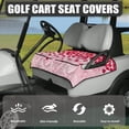 thumbnail image 3 of Whosucclay Heart Note Pattern with Multiple Pockets Protector, Anti-Wear With 4 Storage Pockets Golf Cart Seat Cover for Club Car Yamaha EZGO, 52.36"x 32.28", 3 of 7