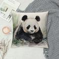 thumbnail image 2 of COMIO  Watercolor Panda Throw Pillow Covers,  Spring Summer Cushion Case Decoration for Sofa Couch, 2 of 5