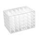 thumbnail image 4 of Caja de almacenamiento para pendientes, anillos y collares, de acrílico, para guardar joyas, extraíble transparente, 4 of 7