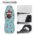 thumbnail image 5 of POLERO Protective Car Seat Covers for Automotive, Polyester Fabric Elastic Auto Front Seat Covers, Christmas French Bulldog, 5 of 7