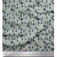 thumbnail image 1 of Soimoi Georgette Viscose Fabric Dot & Check Geometric Print Fabric by Yard 42 Inch Wide, 1 of 1