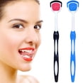 thumbnail image 1 of Paquete de 2 cepillos para lengua, raspador de lengua, limpiador de lengua que ayuda a combatir el mal aliento, 2 raspadores de lengua Xemadio HMHZ398-1, 1 of 7