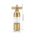 thumbnail image 2 of Xirurus 304 Stainless Steel Pepper Mill – Adjustable Coarseness, Refillable Ceramic Rotor, Manual Gold Finish Grinder, 2 of 7