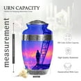 thumbnail image 2 of KARYLIZ Fire Fighter Urn For Ashes Adult Female - Sunrise Memorial Urns For Women Mom & Dad - Large Blue Cremation Urns For Human Ashes Adult Male - Funeral Urn For Men with Velvet Bag ( 10inch), 2 of 2