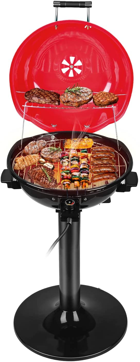 Electric BBQ Grill Techwood 15Serving Indoor/Outdoor Electric Grill