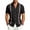 2# Black, variant on Mens Short Sleeve Button Down Shirts Cuban Guayabera Casual Summer Beach Wedding Tops Sky Blue L