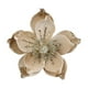 thumbnail image 2 of Grandes Flores Navideñas con Purpurina, Flores Artificiales para Decoración Navideña, Flores de Magnolia Simuladas con Purpurina Dorada para Decoración Navideña., 2 of 6