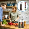 thumbnail image 2 of 2pc Premium Stainless Steel and Pepper Grinder Set Pepper and Shakers, 2 of 8