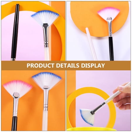 LITINKIMI 2Pcs Sleeping Mask Brush Assorted Color Skin Friendly Facial Mask Application Tool