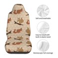 thumbnail image 5 of Fuzoiu Cartoon Squirrel Print Seat Covers Set, Car Seat Covers Front Seats, Car Seat Protector, Car Seat Cushion, Seat Covers Carseat Cover Universal Fit for Most Cars, 5 of 7
