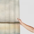 thumbnail image 3 of JEUXUS Grunge Watercolor Pastel Lake View Shower Curtain - Durable and Washable White, 3 of 6