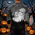 thumbnail image 4 of Domuza Halloween Henley Shirts Men Spooky Funny Graphics Casual Long Sleeve Button Down Basic T Shirts Comfy Soft Regular Fit Blouse M, 4 of 4