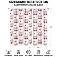 thumbnail image 2 of Nursery Curtains Boys Girls Kids Red Fruit Cherry Print Pattern Window Drapes for Living Bedroom Playroom Room Decor Rod Pocket 42x84Inch 2 Panels, 2 of 2