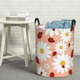 thumbnail image 5 of Goofa Daisy and Ladybug Printed Circular Hamper,Laundry Basket with Handles,Storage Baskets Foldable,Large Capacity Laundry Hamper-Medium, 5 of 8