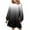 Black, variant on Annhoo Sweatshirt Dresses Women Fall Fashion Gradient Colour Crewneck Mini Dress Long Sleeve Pleated Dress