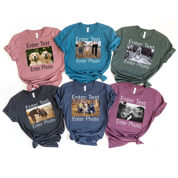 Custom Photo Shirt Custom TShirt Custom Picture Shirt Personalized Photo Print Tee Custom