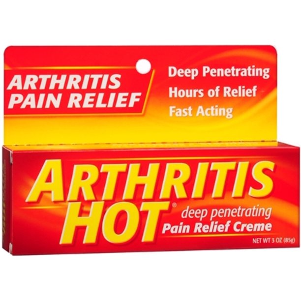 Arthritis Hot Pain Relief Creme 3 oz (Pack of 3) - Walmart.com