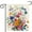 Color 1, variant on AMHNF Spring Summer Colorful Floral Garden Flag for Outside 12x18 inch Double Sided Burlap Outdoor Yard Flag Decorations for Home
