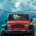thumbnail image 3 of Uorisanigo Windshield Sun Shade Compatible with 2024 2025 Jeep Wrangler JL 2/4 Door-Blocks UV Rays Car Sunshade Keep Your Vehicle Cool,Galaxy Butterfly Car Sun Shade, 3 of 7