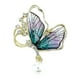 thumbnail image 5 of Broche de diamantes de imitación, broche de mariposa, decoración de aleación, insignia de solapa, joyería para ropa, novia, novio, fiesta, aniversario Púrpura Yinane Broche, 5 of 8