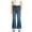 Blue, variant on MuXiKeJi Clothes Girls Denim Pants Y2K Fashion Flared Stretch Denim Pants Rhinestone Detail Casual Bottoms for Toddler Big Kids Girls Denim Trousers
