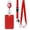 A662 Red, variant on Badge Holder with Retractable Lanyard, Vertical ID Card Sleeve for Employees and Students, Durable Neck Strap for Bus Passes and Work Badges A664_Yellow