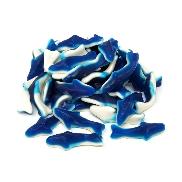 Blue Baby Sharks Gummy Candy, Fantastic Gummy Sharks, Blue Raspberry