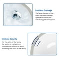 thumbnail image 5 of Boyel Living 19 in Undermount Oval Bathroom Sink, Ceramic Bathroom Sink with Overflow in White, 5 of 6
