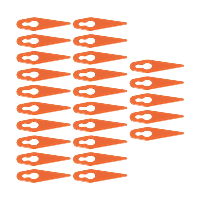 Lawn Mower Replacement Blades, Plastic Trimming Blade Compact Size Lightweight For Garden Devices Orange