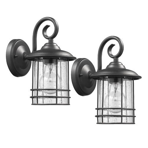 large black outdoor sconces