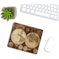 thumbnail image 2 of World Map Mouse Pad, Old World Map Drawn in 1720s Nostalgic Style Art Historical Atlas Vintage Design Rectangular Mouse Pad, Non-Slip Rubber MousePads for Office Home Laptop, 9.5"x7.9"x0.12" Inch, 2 of 5