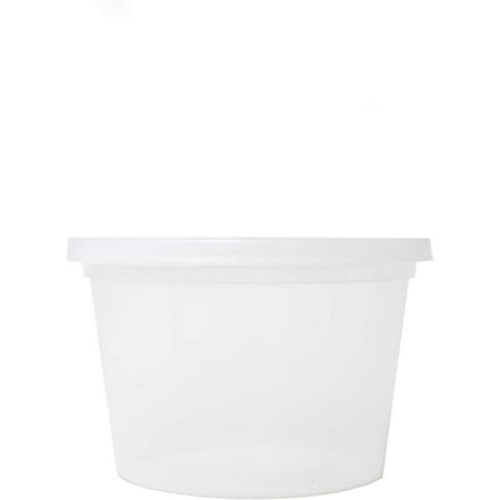 EDI-Round Deli Containers (16 oz, 25)